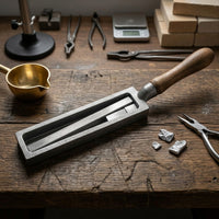 Metal Casting Mold with Handle Heavy-Duty Ingot Mold with Handle for Metalworkers, Jewelry Making
