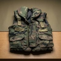 Flap Pockets Vest Front Zip Miniature Vest Padded Hooded Top Figure Accessory Stitched for Collectors, Hobbyists, Scene Display, Display