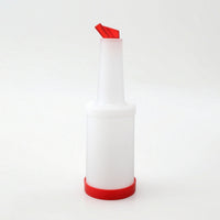 Easy-Pour Juice Pitcher with Lid Leakproof Juice Container with Lid Slim Plastic Drink Pitcher BPAsafe for Bartenders, Hosts, Home Bar, Taverns, Cafes