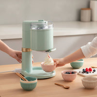 Compact Automatic Ice Cream Maker Countertop Ice Cream Maker with Dispenser Household Appliance for Families, Home, Parties