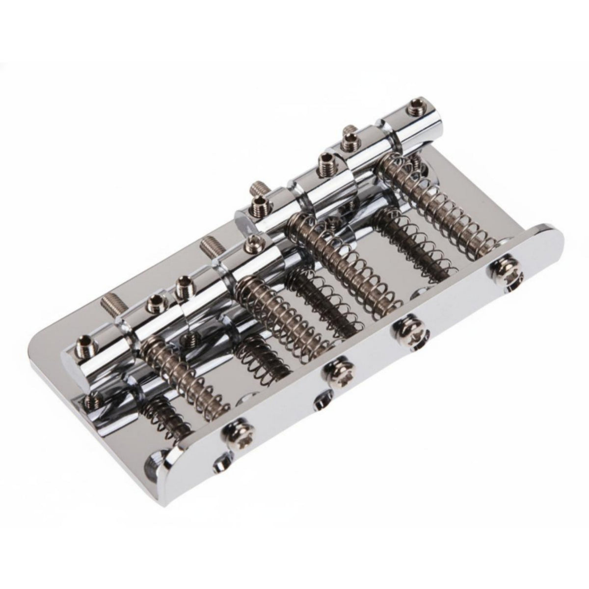 4-String Bass Bridge Easy to Install 4 String Bass Bridge Musical Instrument Accessory Shiny Finish Rustproof for Luthiers