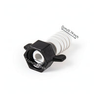 Pump Outlet Connector Hand-Tightened Elbow Adapter with Wing Tabs Hose Barb Adapter Hexagonal for DIYers, Plumbing Repair