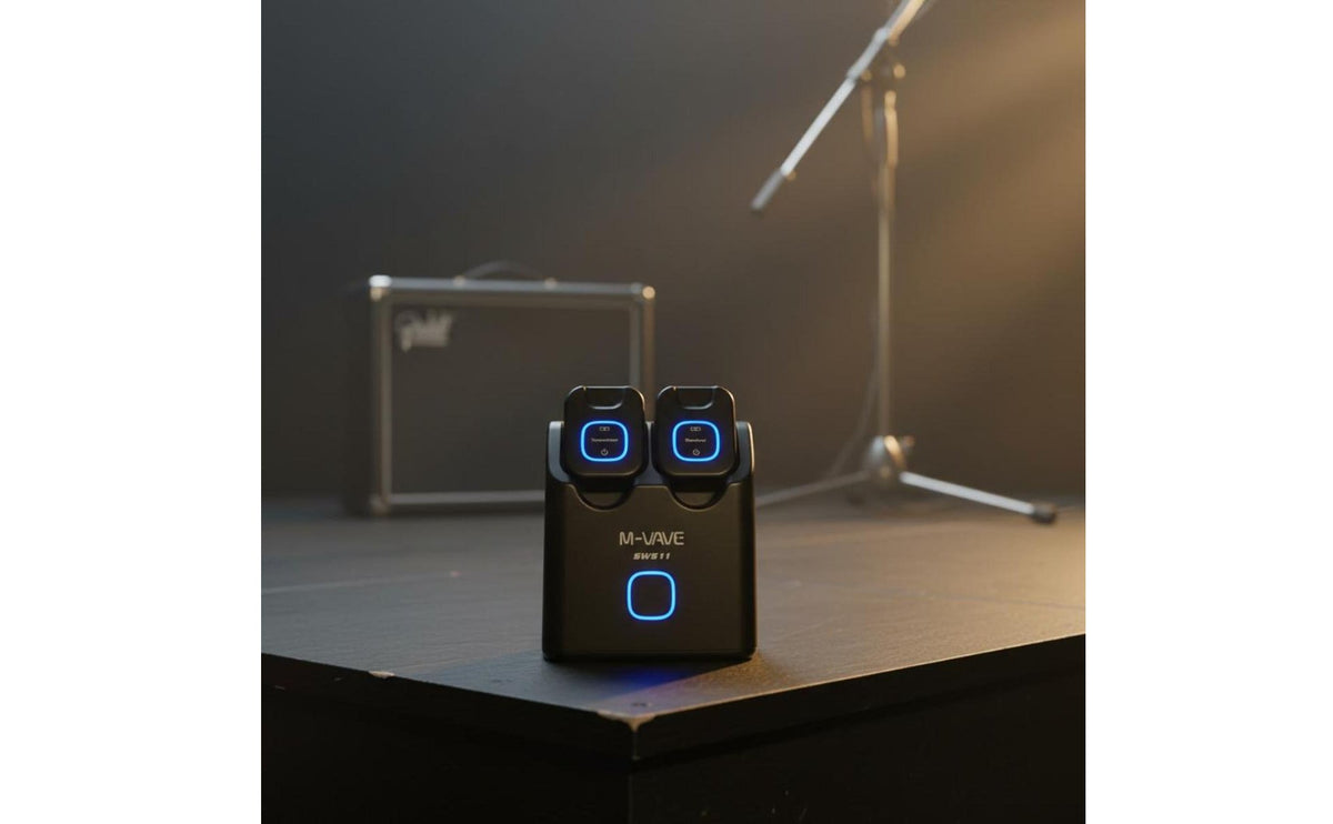 Low Latency 5.8G Wireless Audio Transmitter Receiver Wide Compatibility Guitar Wireless Audio System Plug and Play Rechargeable Dock for Performers, Classroom