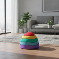 Balance Stepping Stones Stackable Sensory Stepping Stones Balance Stone Lightweight Neutral for Children, Playroom, Daycare