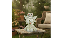 Garden Statue with Solar Lantern Weather-Resistant Angel Figurine with Lantern Solar Garden Figure with Light Outdoor