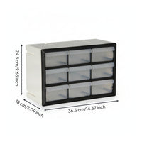 Translucent Drawers Small Parts Organizer Cabinet Rectangular Parts Storage Cabinet Flat Base Multi Drawer Organizer Compact
