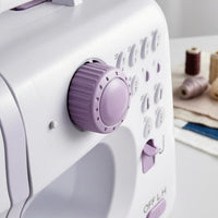 Built-in Handle Electric Sewing Machine Stitch Selection Buttons Compact Sewing Machine Tabletop Portable