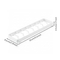 Vertical Rack with Divider Supports Rectangular Kitchen Storage Rack Space-Saving Bowl Organizer Slim for Cabinet, Countertop