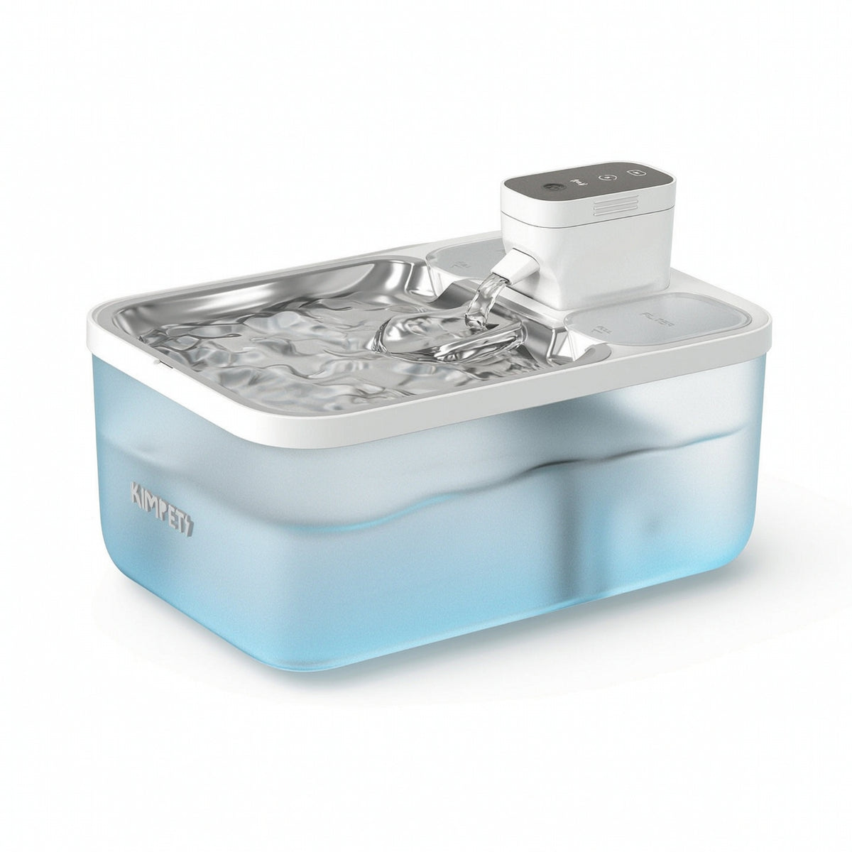Cat Water Fountain with Stainless Steel Tray Cordless Cat Water Fountain Indoor