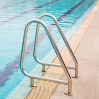 Rust-Resistant Stainless Steel Pool Handrail Polished Pool Handrail Heavy Duty Rustproof for Homeowners, Hotel Owners, Backyard, Water Park