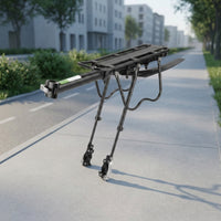 Sturdy Bike Cargo Rack Streamlined Rear Cargo Rack Large Bike Luggage Carrier Lightweight for Commuters, Cyclists, Commuting