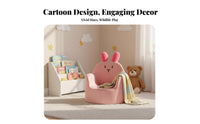 Cartoon Design creatureShaped Mini Sofa Soft and Comfortable Upholstered Single-Seat Couch Easy to Clean Toddler Armchair Long-Lasting Build for Toddlers, Preschoolers, Reading Corner, Nursery, Playroom, Kindergarten