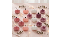 12 Pieces Velvet Pumpkins Thanksgiving Textile Pumpkins Soft Ornaments for Halloween