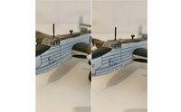 1:144 Scale Aviation Bomber Model Adult Collectible Cast Metal Plane Model with Display Stand Highly Detailed for Collectors, Shelf, Desk, Office Desk