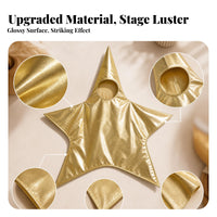 Lustrous-Looking Star Shaped Costume Shiny Kids Star Costume Reflective Child Clothing Smooth for Children, Stage, Party, Role-Play