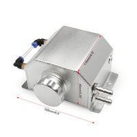 Oil Catch Can Mounting Flanges Rectangular Oil Catch Can Threaded Screw Cap Breather Tank