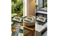 Buoyant Raft with Turtle Resin Buoyant Turtle Ornament Decorative Pond Decoration for Water Features