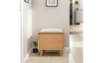 Shoe Storage Bench Compact Shoe Storage Bench Upholstered Furniture for Entryway, Hallway, Small Apartments