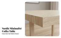Easy to Clean Floating Coffee Table Scratch-Resistant Acrylic Leg Center Table for Apartment Dwellers, Interior Designers, Homeowners, Lounge Area, Office