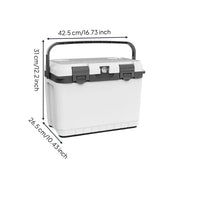 Insulated Ice Chest with Ice Packs Lightweight Hard-Sided Chiller with Handle Versatile Insulated Cooler for Camping, Barbecue