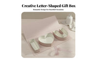Romantic Design I Love You Flower Box Reusable I Love You Fillable Box Ribbon Tie Closure for Mothers, Mother's Day, Anniversary, Proposal