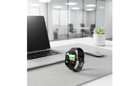 Smartwatch with Silicone Strap Long Battery Life Touchscreen Watch with Side Crown Smart Watch with Touchscreen Customizable