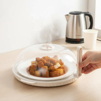 Microwave Spatter Cover Heat Resistant Vented Microwave Spatter Cover Anti-Spatter Food Lid Adjustable Steam Vent for Dorm Room