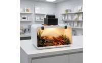 Clear-Front Reptile Enclosure Transparent Reptile Terrarium Tank Sturdy Slanted Terrarium Easy to Clean for Indoor