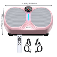 Home Workout Whole Body Vibration Platform Non-Slip Surface Vibrate Plate Exerciser Wireless Control Whole Body Vibration Instructor Digital Display
