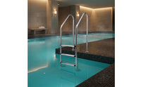 304 Stainless Steel Pool Ladder with Anti-Slip Steps Corrosion-Resistant in-Ground Pool Ladder Long-Lasting Textured for Homeowners