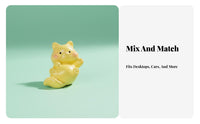 Tiny Feline Figurine Miniature Size Micro Landscape Cat Ornament DIY Accessory Micro Landscape Decor for Collectors, Desktop, Car Dashboard