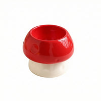 Ceramic Bird Feeding Bowl Dishwasher Mushrooms Bird Dish Glazed Ceramic Feeding Dish for Small Parrots