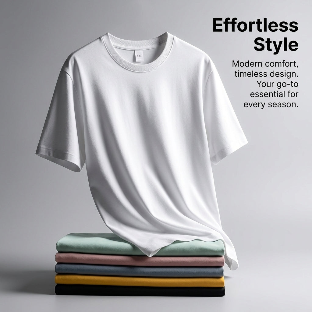 Men's Short Sleeve T-Shirt Crew Neck, Loose Fit Lightweight Casual Wear for Outdoor Activities, Polyester Cooling material Tee
