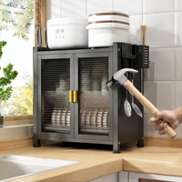 Dish Rack Kitchen Rack 60cm 2-Tier Draining Kitchen Organizer