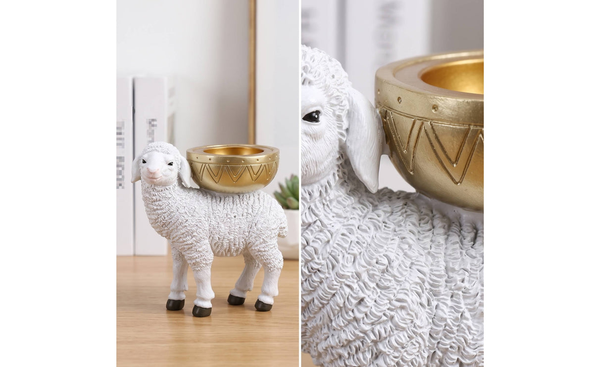 Sheep Incense Holder Elegant Decor Ornate for Desktop