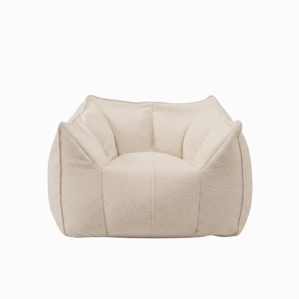 Soft Two-Seater Pouf Removable Cover Lazy Sofa Soft Texture Oversized for Adults, Players, Bedroom, Book Nook