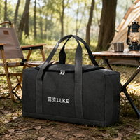 Thick Canvas Duffle Bag, 59-76L, For Travel, Camping, Sports