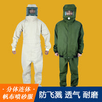 Men's Sandblasting Protective Onesie - Polyester Blend Workwear