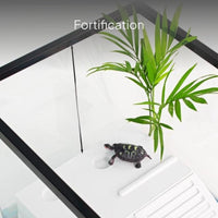 Turtle Habitat with Basking Deck and Filtration System