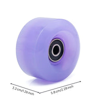 Ready-to-Install Roller Skate Wheels with Bearings Fast Skate Wheels with Bearings Stable Reliable for Skaters