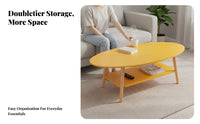 Modern design double-level round table Doubletier Design 2-Tier Round End Table Minimalist Aesthetic Household Furniture Space-Saving for Apartment Dwellers, Homeowners, Students, Living Room, Small Spaces, Bedroom, Hallway
