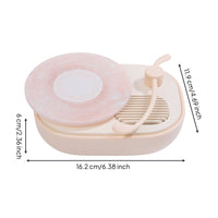 Retro Record Player 360-Degree audio Surround Audio Home Decoration Home Electronics for Desktop, Bedroom