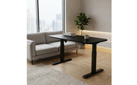 Height Adjustable Table Triangular-Base Feet Electric Standing Desk Control Panel Rectangular Standing Desk for Home