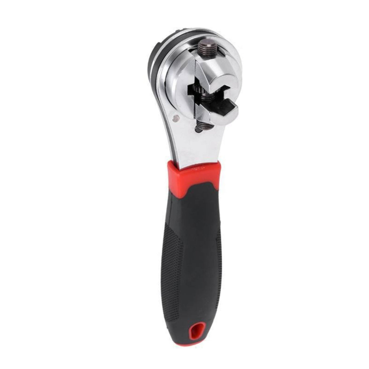Slip-Resistant Adjustable Ratchet Wrench One-Handed Ratcheting Adjustable Wrench Universal Spanner Versatile for DIYers, Handymen, Garage