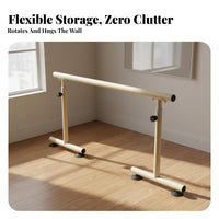 Portable Dance Bar Non-Slip Feet Adjustable Height Dance Bar Easy Storage Home Ballet Practice Bar for Dancers, Beginners, Gym