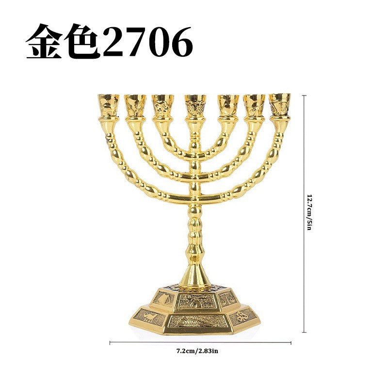 Metal Statue of the Ark of the Covenant, Jewish and Israeli Religious Home Decor