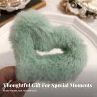 Soft-Touch Hair Fastener Soft Touch Large Ry Hair Clip Strong Hold Faux Hair Claw for Women, Girls, Daily Wear, Casual Outings, Weddings