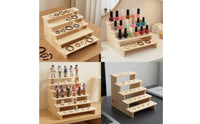Stepped Display Rack Compact Tiered Display Stand Sturdy Furniture for Vanity