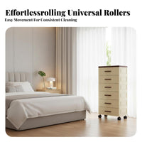 Modern Design Bedside Storage Unit effortless-glidePulling Drawer 3-Tier Bedside Cabinet Space-Saving Nightstand Multi-Functional for Homeowners, Adults, Students, Bedroom, Dorm Room, Office, Bathroom