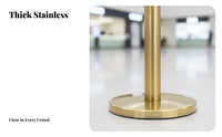 Retractable Belt Stanchion Heavy-Duty Base Stanchion Post with Belt Rustproof Stainless Steel Queue Pole for Business Owners, Banks, Hotels, Airports